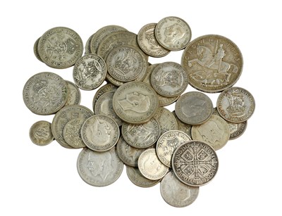 Lot 177 - Mixed British Pre-1947 Silver Coinage,...