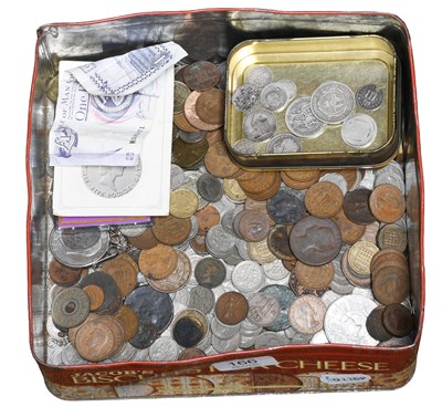 Lot 166 - Assorted British and World Coins, including a...