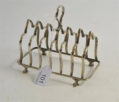 Lot 101 - Silver toast rack, by Levi & Salaman, Birmingham 1900, approx. 7ozs