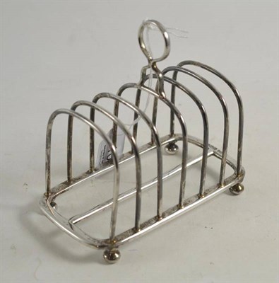 Lot 106 - Walker and Hall silver toast rack