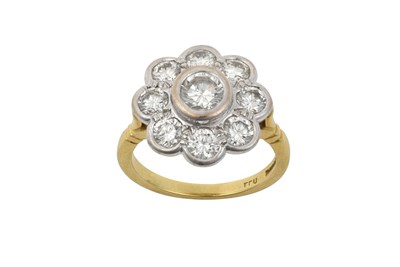 Lot 2270 - An 18 Carat Gold Diamond Cluster Ring the...