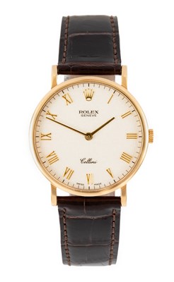 Lot 2387 - Rolex: An 18 Carat Gold Wristwatch, signed...