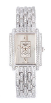 Lot 2411 - Patek Philippe: A Good Lady's 18 Carat White...