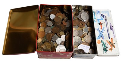 Lot 511 - Two Small Tins of Mixed British and World...