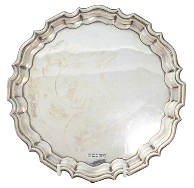 Lot 198 - An Elizabeth II Silver Waiter, by Walker and...