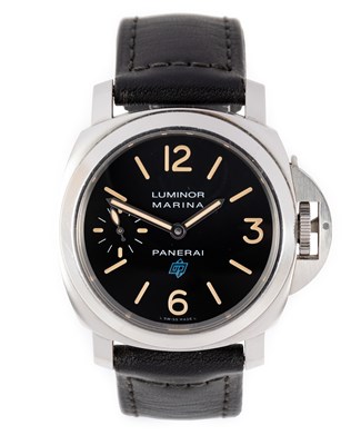 Lot 2427 - Panerai: A Stainless Steel Cushion Shaped...