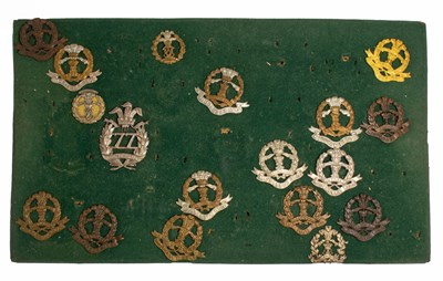 Lot 61 - A Collection of Eighteen Cap and Collar Badges...