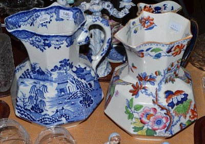 Lot 146 - Two large ironstone jugs