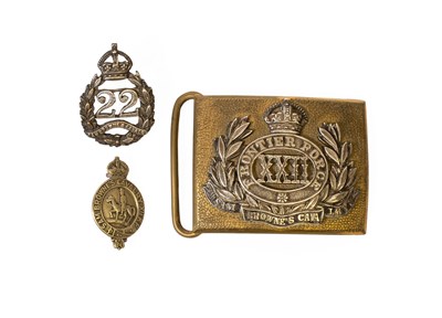Lot 72 - An Indian Army Waist Belt Plate to 22nd...