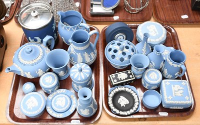 Lot 577 - A Collection of Wedgwood Jasper, mainly blue,...