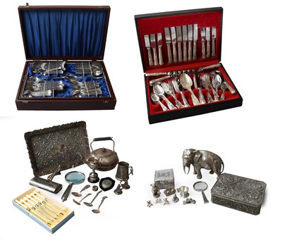 Lot 291 - A Collection of Assorted Silver Plate,...