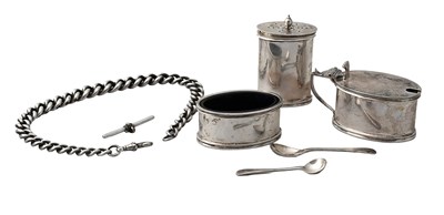 Lot 233 - A Three-Piece Elizabeth II Silver...