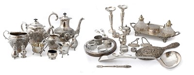 Lot 280 - A Collection of Assorted Silver and Silver...