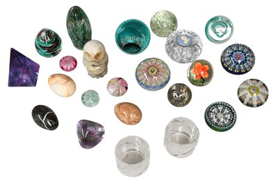 Lot 558 - A Collection of Modern Paperweights, including...