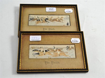 Lot 157 - A pair of Stevengraphs 'The Start' and 'The Finish'