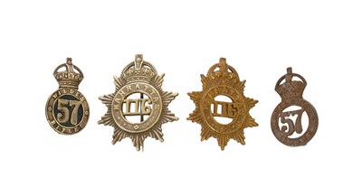 Lot 79 - Two Collar Badges to the 57th Wilde's Rifles...