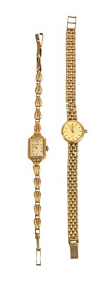 Lot 181 - A Lady's 9 Carat Gold Wristwatch, signed...
