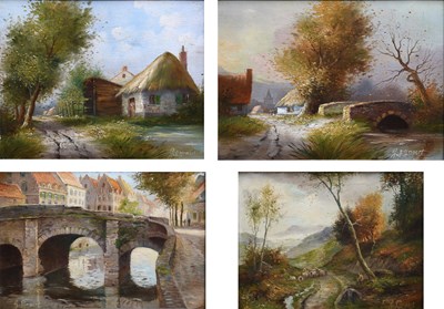 Lot 242 - Gustav Pynaert (1900-1968) Belgian View of a...