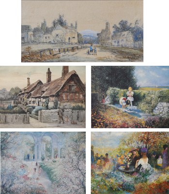 Lot 285 - Alfred Vickers (1786-1868) Figures on a...