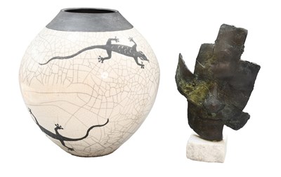 Lot 139 - Lucinda Brown (Contemporary) British: A Raku...