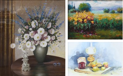 Lot 284 - Renaud Hoffman (20th Century) Still life with...