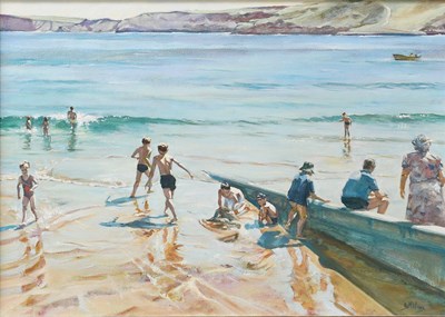 Lot 269 - D M Wren (Contemporary) Day at the Beach...
