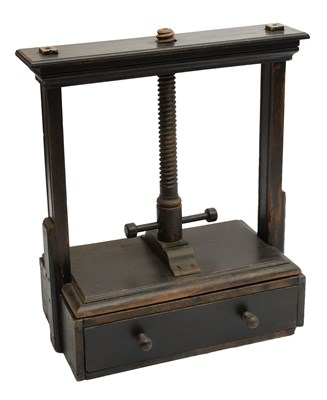 Lot 451 - A 19th Century Stained Pine Book Press, 67cm...