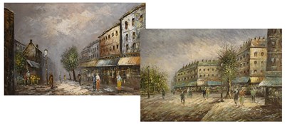 Lot 320 - * Burnett (20th Century) Figures walking in a...