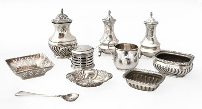 Lot 281 - A Collection of Assorted Silver and Silver...