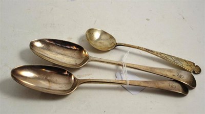 Lot 202 - A Liberty & Co silver spoon and a pair of silver spoons