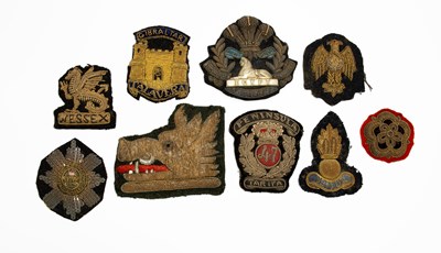 Lot 97 - A Collection of Nine Pieces of Embroidered...