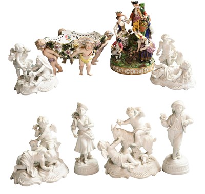 Lot 84A - A Samson Porcelain Figure Group, late 19th...
