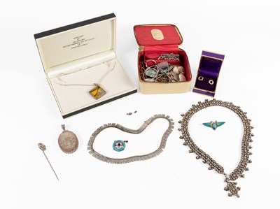 Lot 168 - A Quantity of Silver and White Metal Jewellery,...