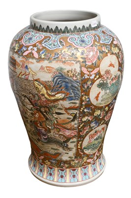 Lot 236 - A Large Cantonese Porcelain Vase, in 19th...