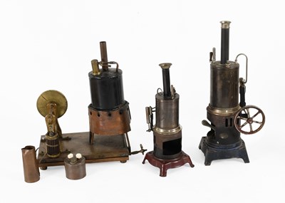 Lot 110 - Doll & Cie Two Vertical Live Steam Engines