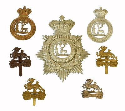 Lot 108 - A Victorian OR's Helmet Plate to the Royal...