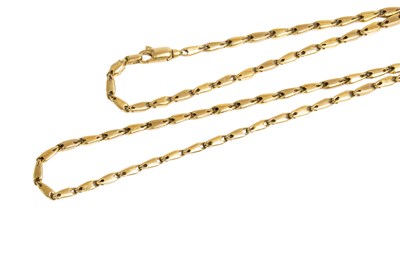 Lot 157 - A Fancy Link Chain, with an applied plaque...
