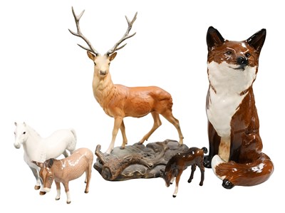 Lot 108 - Beswick Fireside Fox, model No. 2348,...