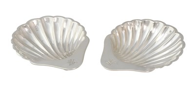 Lot 205 - A Pair of George V Silver Butter-Dishes, by...