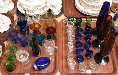 Lot 84 - Victorian and Later Glassware, including green,...