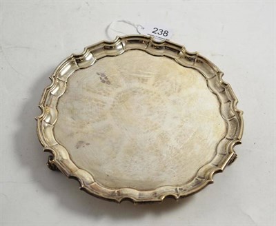 Lot 238 - Silver salver