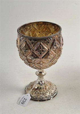 Lot 239 - A Victorian silver pineapple decorated cup