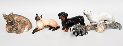 Lot 11 - A Royal Copenhagen Porcelain Model of a Vixen...