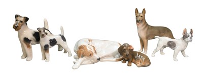 Lot 8 - Royal Copenhagen Porcelain Dog Models,...