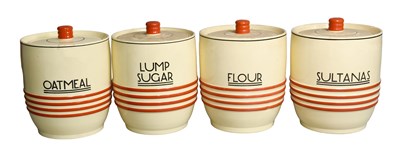 Lot 64 - A Set of Four Mintons Pottery Art Deco Kitchen...