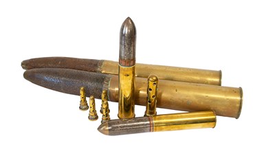 Lot 182 - Two First World War Inert French 75mm Brass...