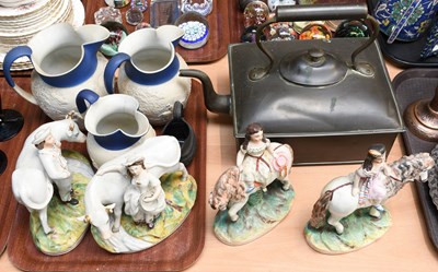 Lot 85 - Set of Three Wedgwood "Hunting" Jugs, circa...