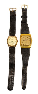 Lot 180 - A Plated Tonneau Shaped Automatic Calendar...