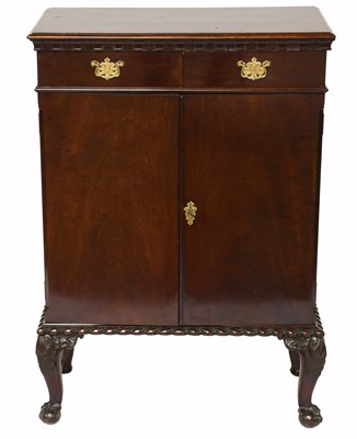 Lot 428 - A Mahogany Two Door Cabinet, with adjustable...