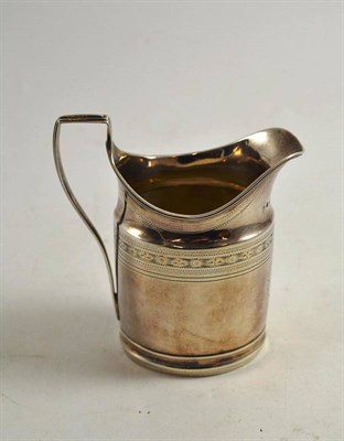 Lot 258 - Georgian silver cream jug, London 1796